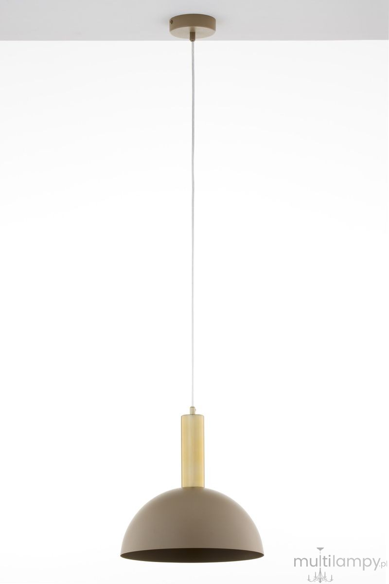 Vitrum Gold Kopuła D30 lampa wisząca 1xE27 beżowa/złota 41713
