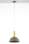 Vitrum Gold Kopuła D30 lampa wisząca 1xE27 beżowa/złota 41713