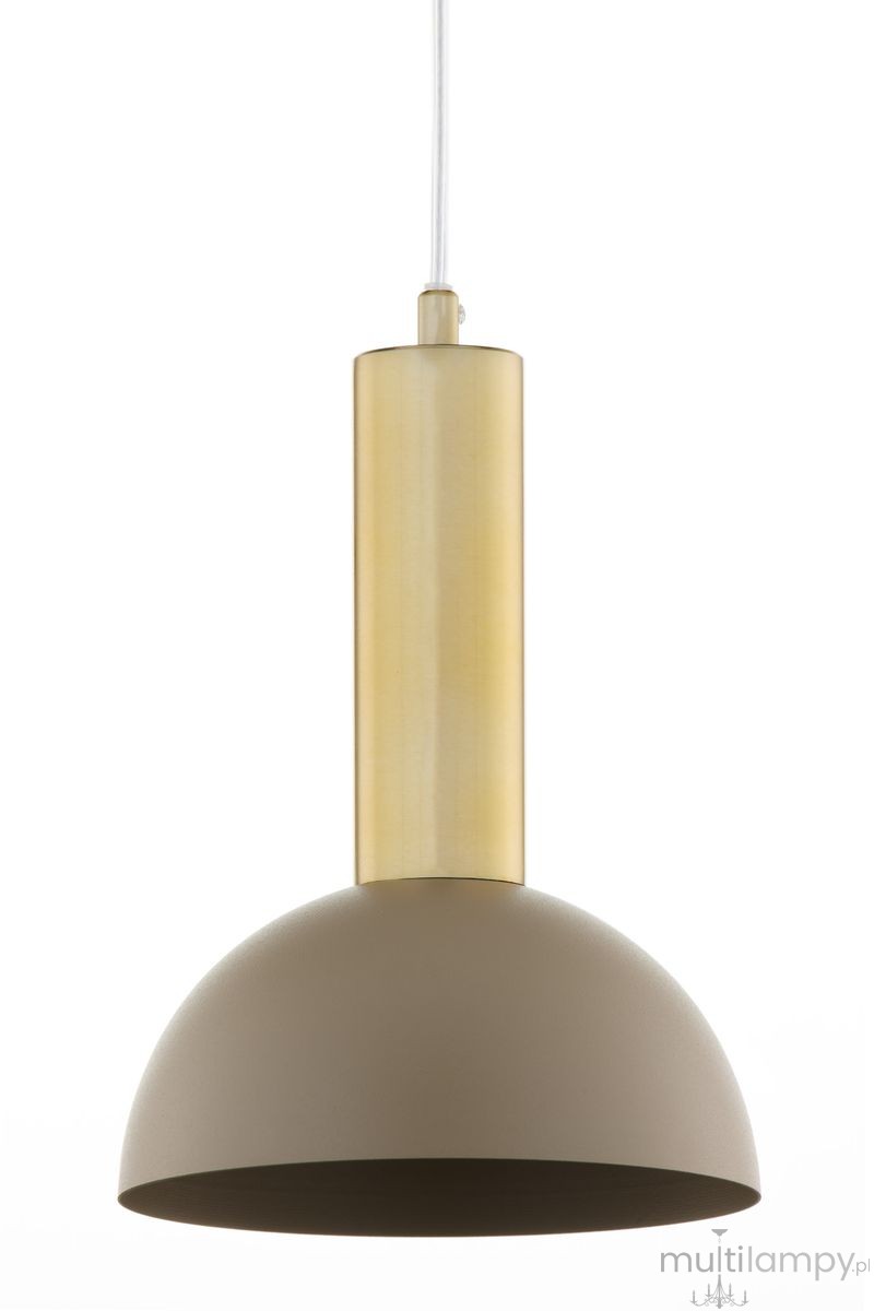 Vitrum Kopuła D19 lampa wisząca 1xE27 beżowa/złota 41714