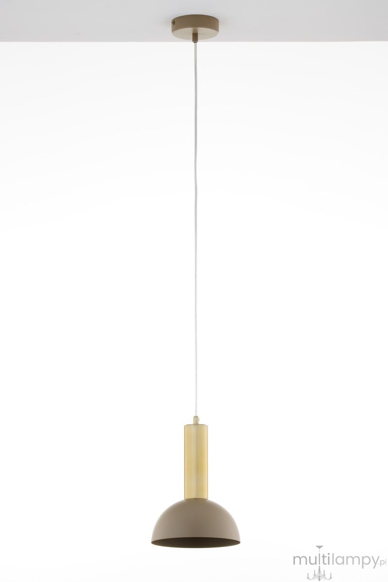 Vitrum Kopuła D19 lampa wisząca 1xE27 beżowa/złota 41714