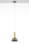 Vitrum Kopuła D19 lampa wisząca 1xE27 beżowa/złota 41714