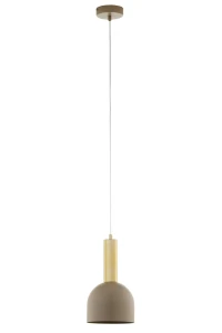 Vitrum Gold Dzwonek D17 lampa wisząca 1xE27 beżowa/złota 41715
