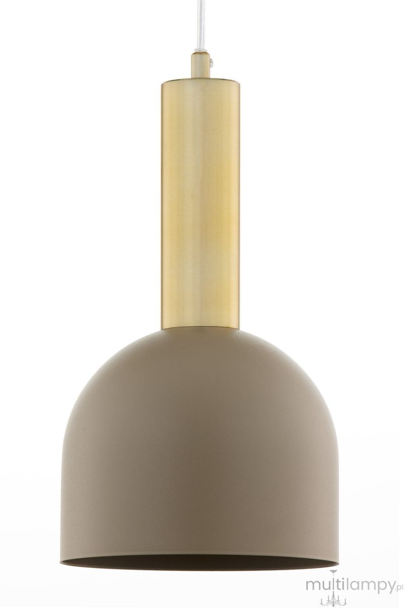 Vitrum Gold Dzwonek D17 lampa wisząca 1xE27 beżowa/złota 41715