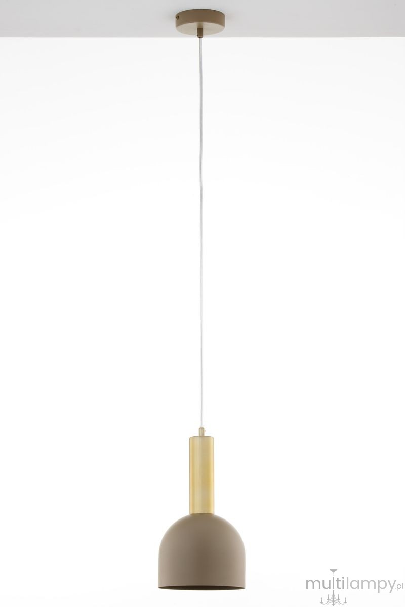 Vitrum Gold Dzwonek D17 lampa wisząca 1xE27 beżowa/złota 41715