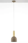 Vitrum Gold Dzwonek D17 lampa wisząca 1xE27 beżowa/złota 41715