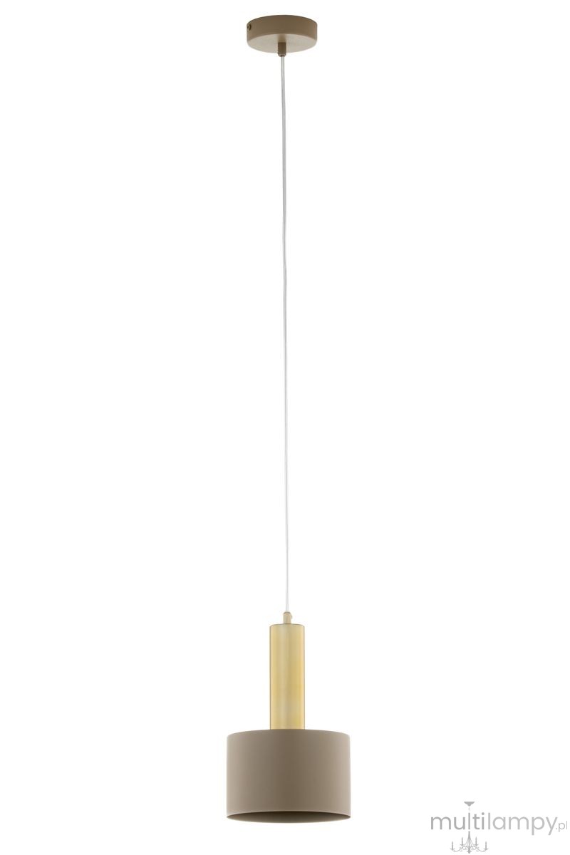Vitrum Gold Walec D17 lampa wisząca 1xE27 beżowa/złota 41716
