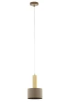 Vitrum Gold Walec D17 lampa wisząca 1xE27 beżowa/złota 41716