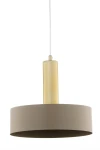 Vitrum Gold Koło D27 lampa wisząca 1xE27 beżowa/złota 41717
