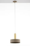 Vitrum Gold Koło D27 lampa wisząca 1xE27 beżowa/złota 41717