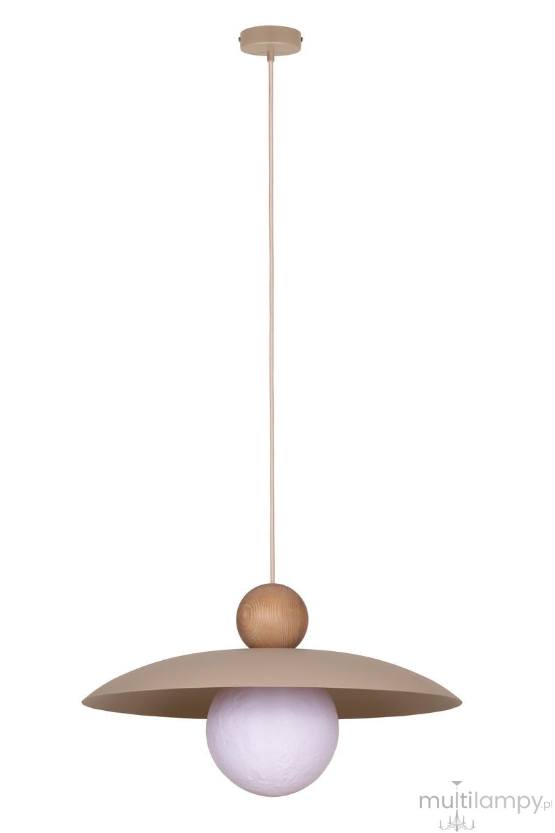 Mosaic Wood lampa wisząca 1xE14 beżowa/jasny brąz 41948