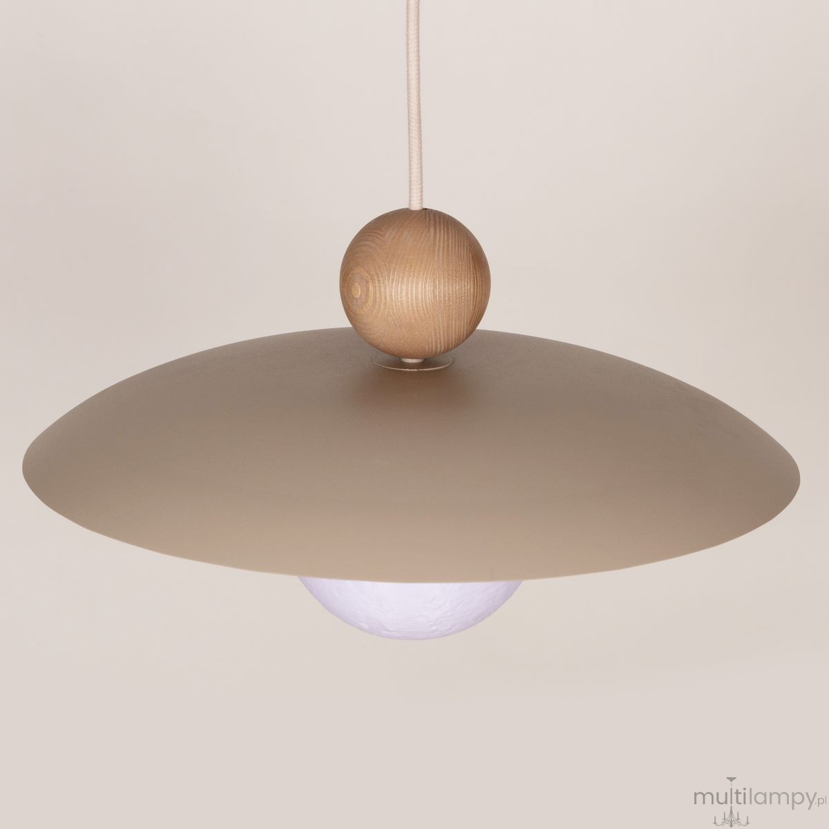 Mosaic Wood lampa wisząca 1xE14 beżowa/jasny brąz 41948