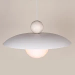 Mosaic Wood lampa wisząca 1xE14 biała/drewno bielone 41950