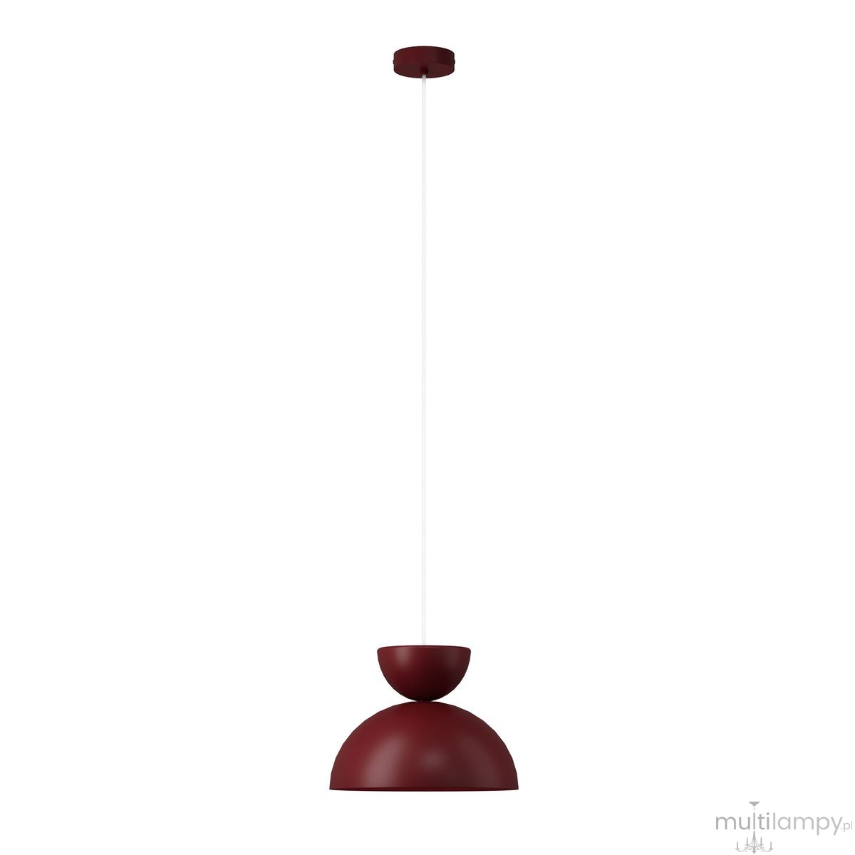 Mosaic A lampa wisząca 1xE27 bordowa 41652