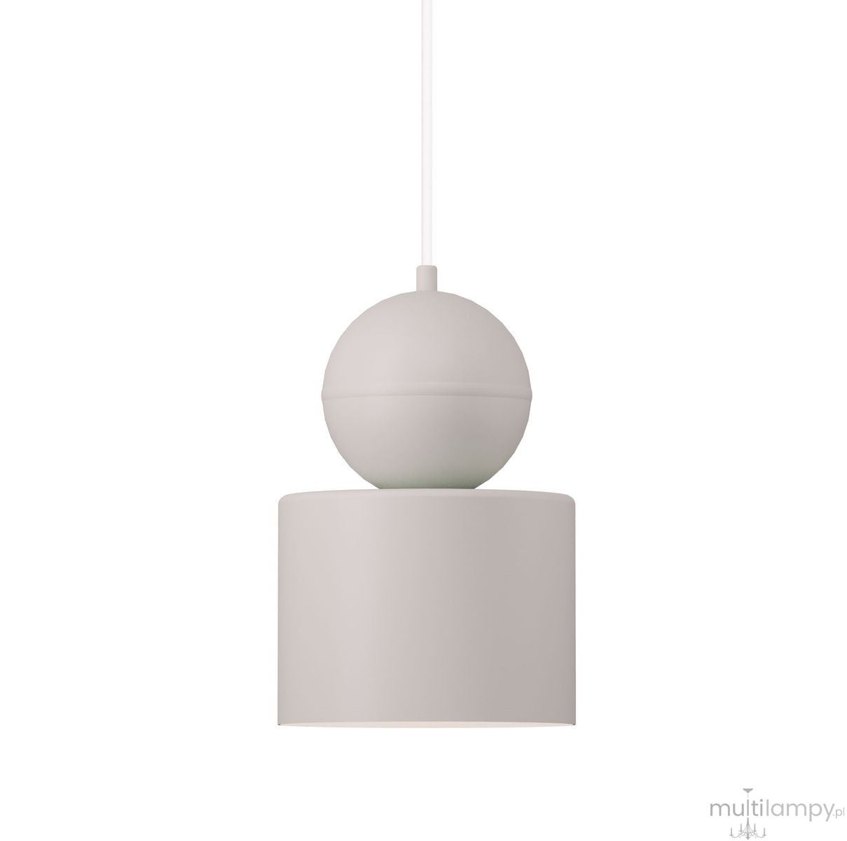 Mosaic B lampa wisząca 1xE27 szary beż 41656