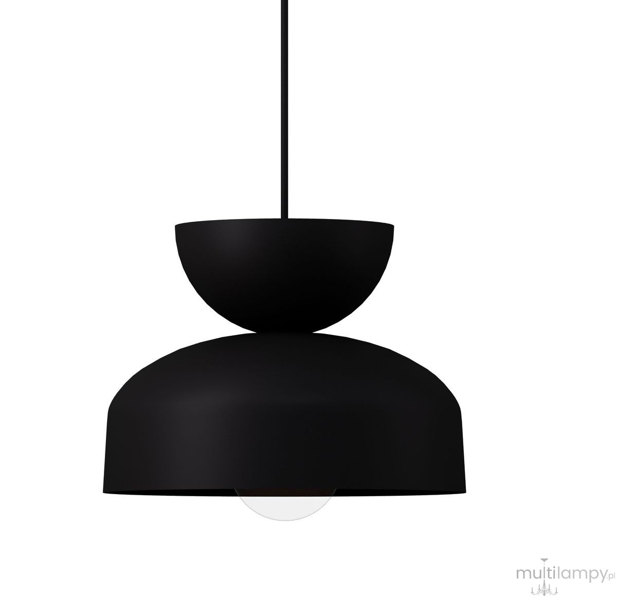 Mosaic H lampa wisząca 1xE27 czarna 41701