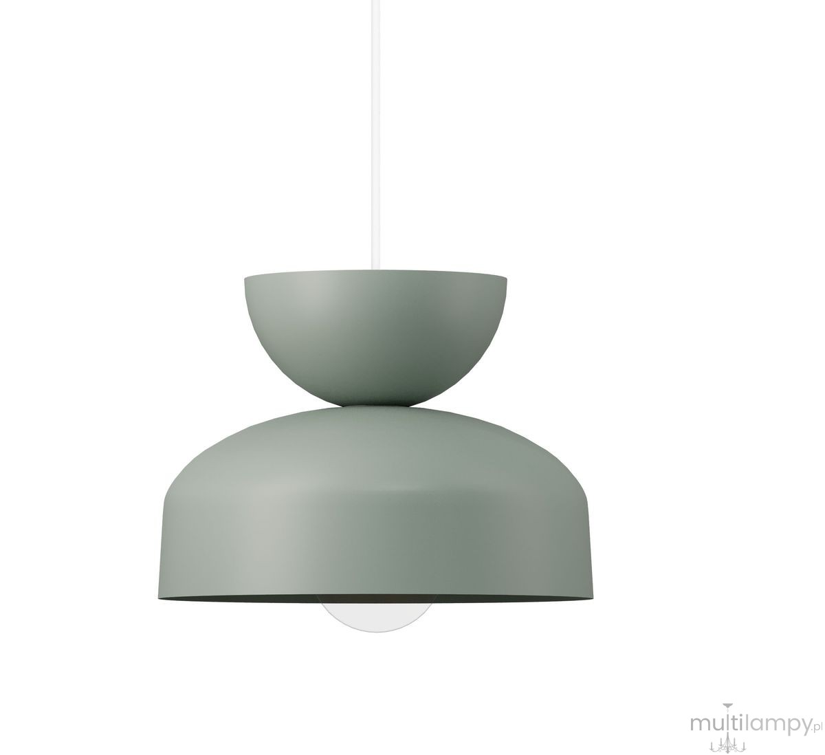 Mosaic H lampa wisząca 1xE27 szałwia 41704