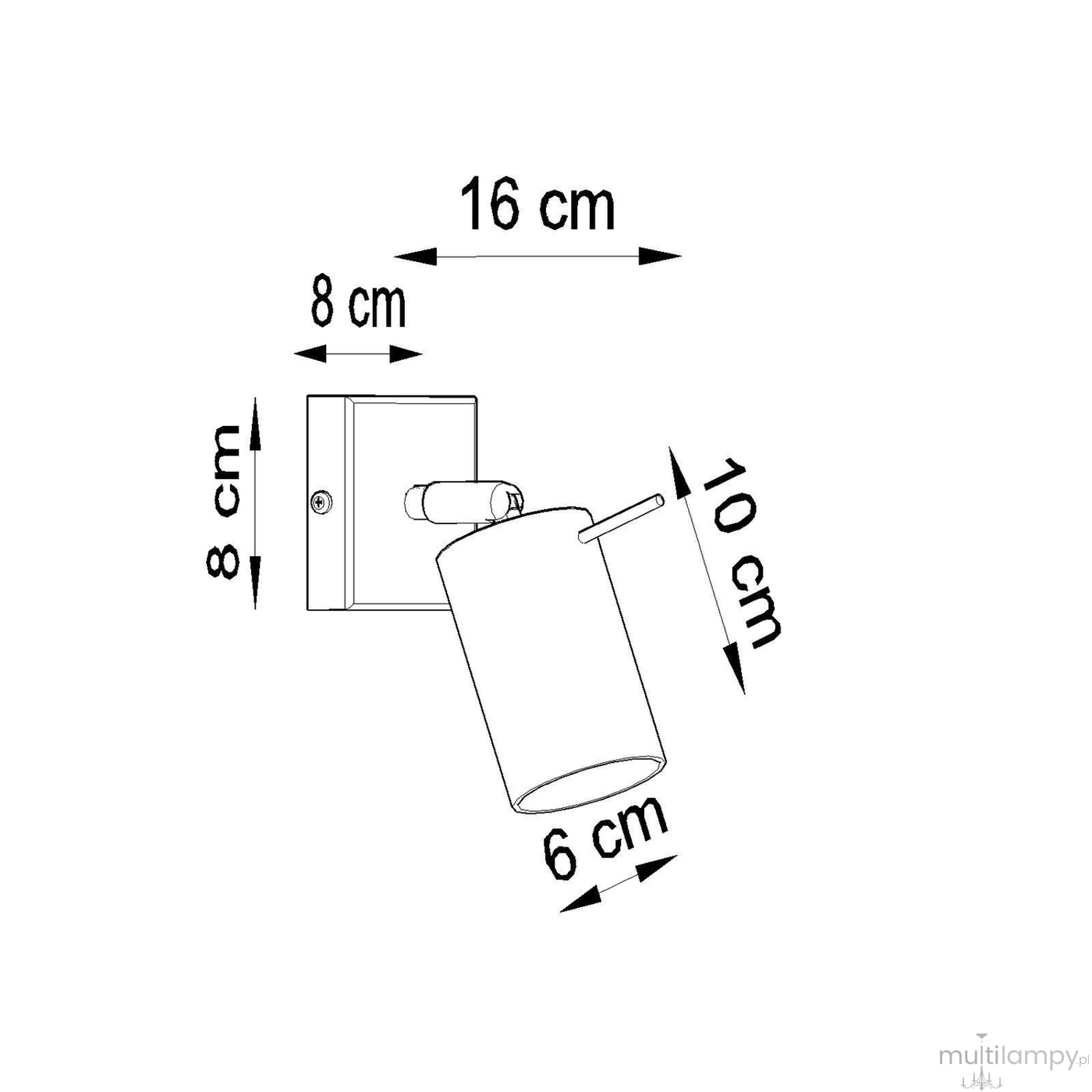 Ring kinkiet spot GU10 brązowy SL.2195