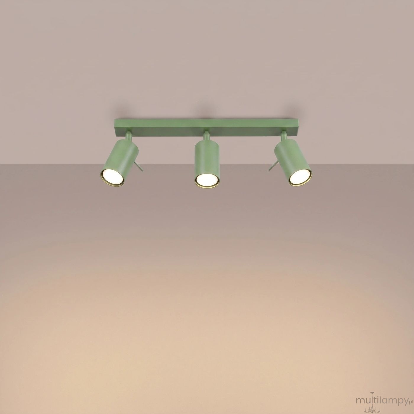 Ring lampa sufitowa spot 3xGU10 szałwia SL.2179