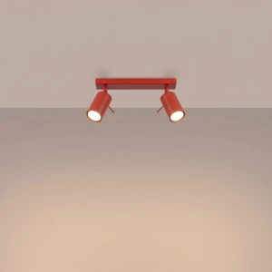 Ring lampa sufitowa spot 2xGU10 czerwona SL.2190