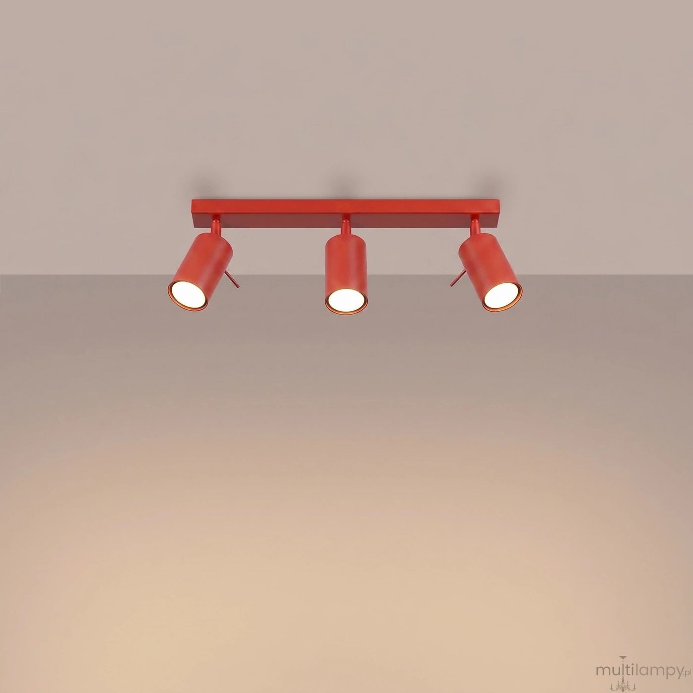 Ring lampa sufitowa spot 3xGU10 żółta SL.2191