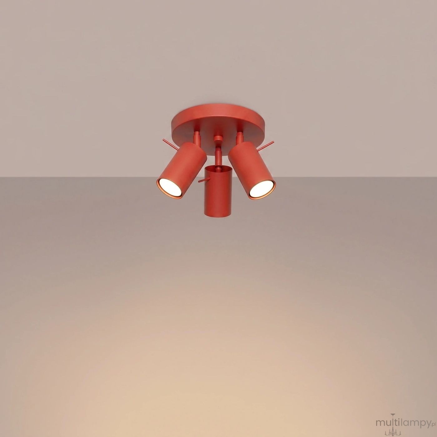 Ring lampa sufitowa spot 3xGU10 żółta SL.2192