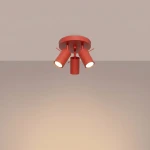 Ring lampa sufitowa spot 3xGU10 czerwona SL.2192