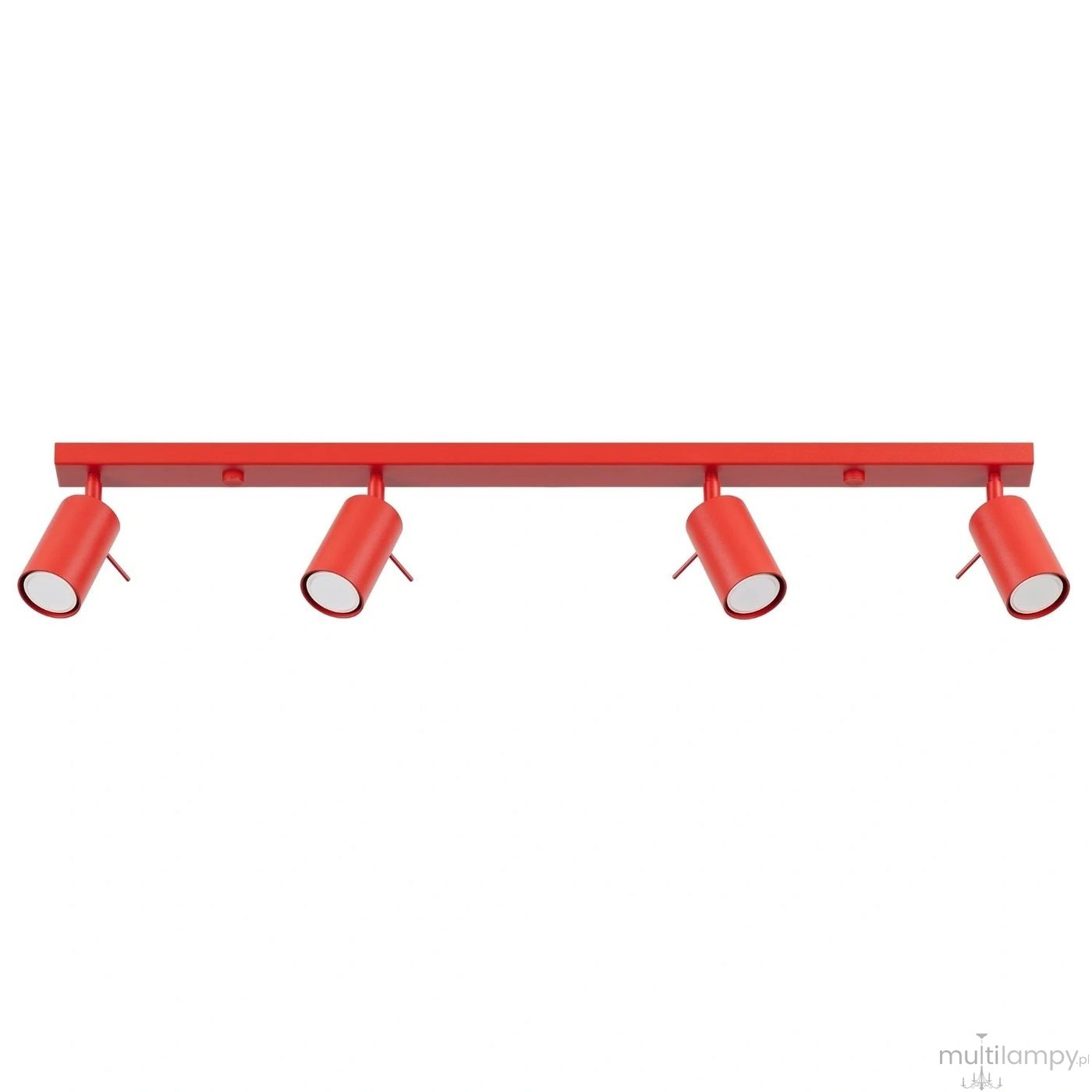 Ring lampa sufitowa spot 4xGU10 czerwona SL.2193