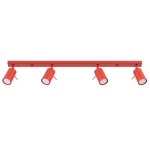 Ring lampa sufitowa spot 4xGU10 czerwona SL.2193