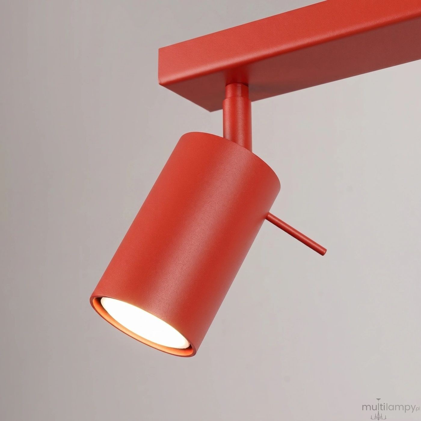 Ring lampa sufitowa spot 6xGU10 czerwona SL.2194