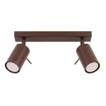 Ring lampa sufitowa spot 2xGU10 brązowa SL.2196