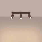 Ring lampa sufitowa spot 3xGU10 brązowa SL.2197