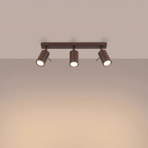 Ring lampa sufitowa spot 3xGU10 brązowa SL.2197