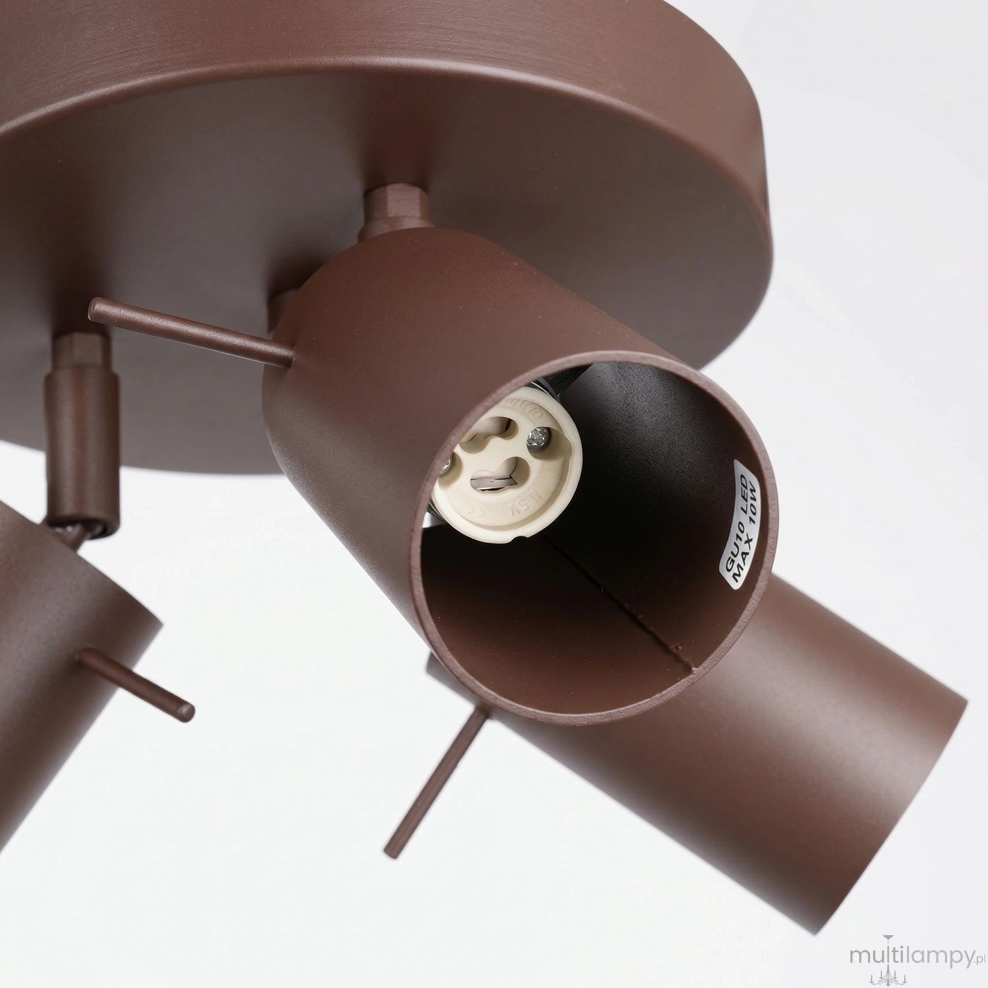 Ring lampa sufitowa spot 3xGU10 brązowa SL.2198