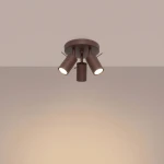 Ring lampa sufitowa spot 3xGU10 brązowa SL.2198