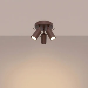 Ring lampa sufitowa spot 3xGU10 brązowa SL.2198