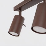 Ring lampa sufitowa spot 4xGU10 brązowa SL.2199