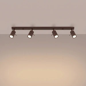 Ring lampa sufitowa spot 4xGU10 brązowa SL.2199