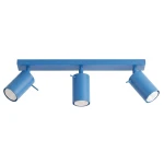 Ring lampa sufitowa spot 3xGU10 błękitna SL.2203