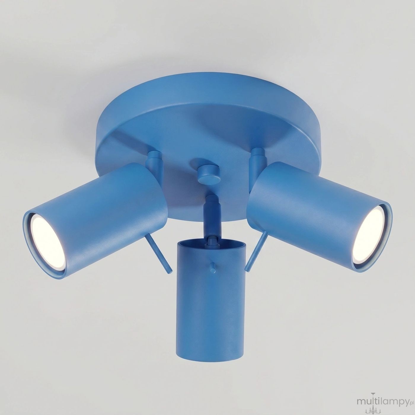 Ring lampa sufitowa spot 3xGU10 błękitna SL.2204