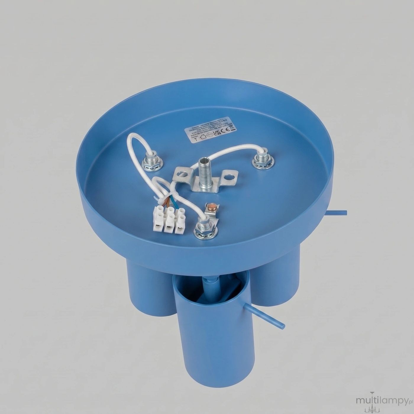 Ring lampa sufitowa spot 3xGU10 błękitna SL.2204