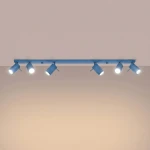 Ring lampa sufitowa spot 6xGU10 błękitna SL.2206