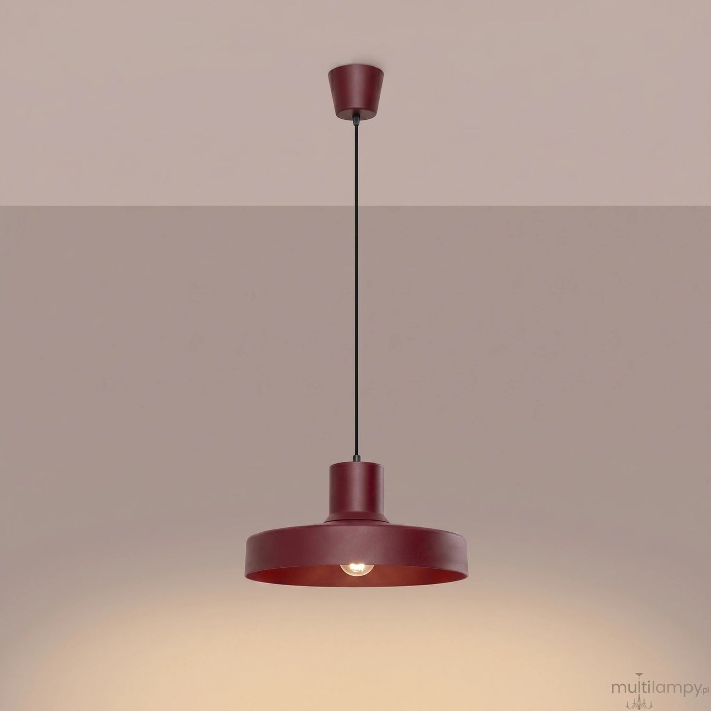 Bilo lampa wisząca E27 burgund SL.2052