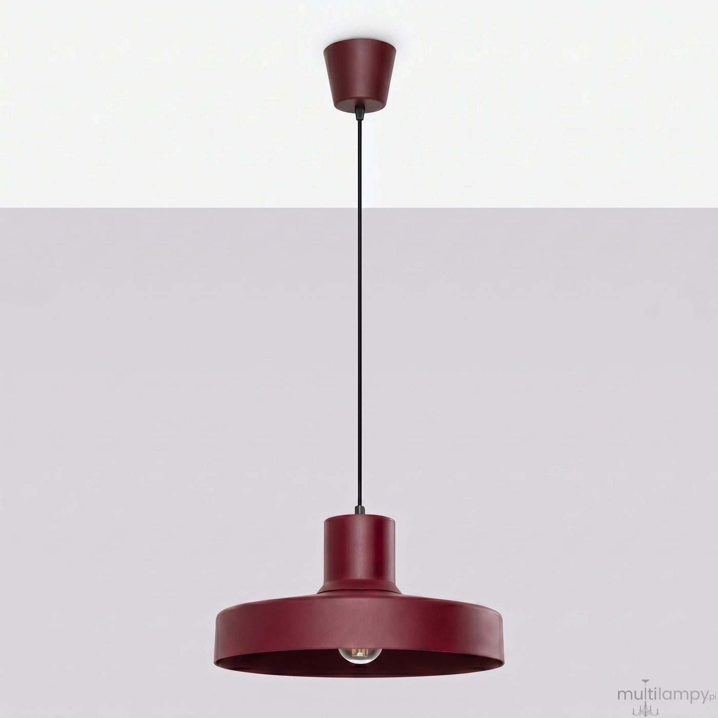 Bilo lampa wisząca E27 burgund SL.2052