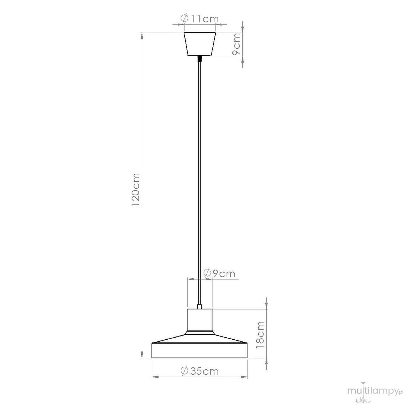 Bilo lampa wisząca E27 ultramaryna SL.2053