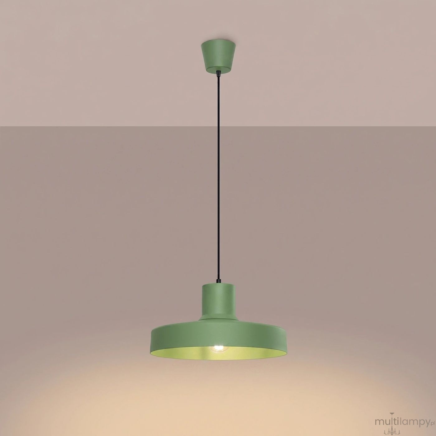 Bilo lampa wisząca E27 szałwiowa SL.2055