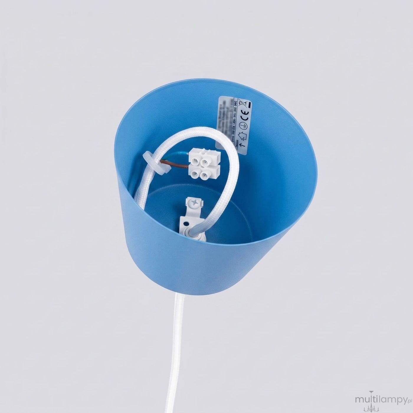 Bilo lampa wisząca E27 błękitna SL.2059