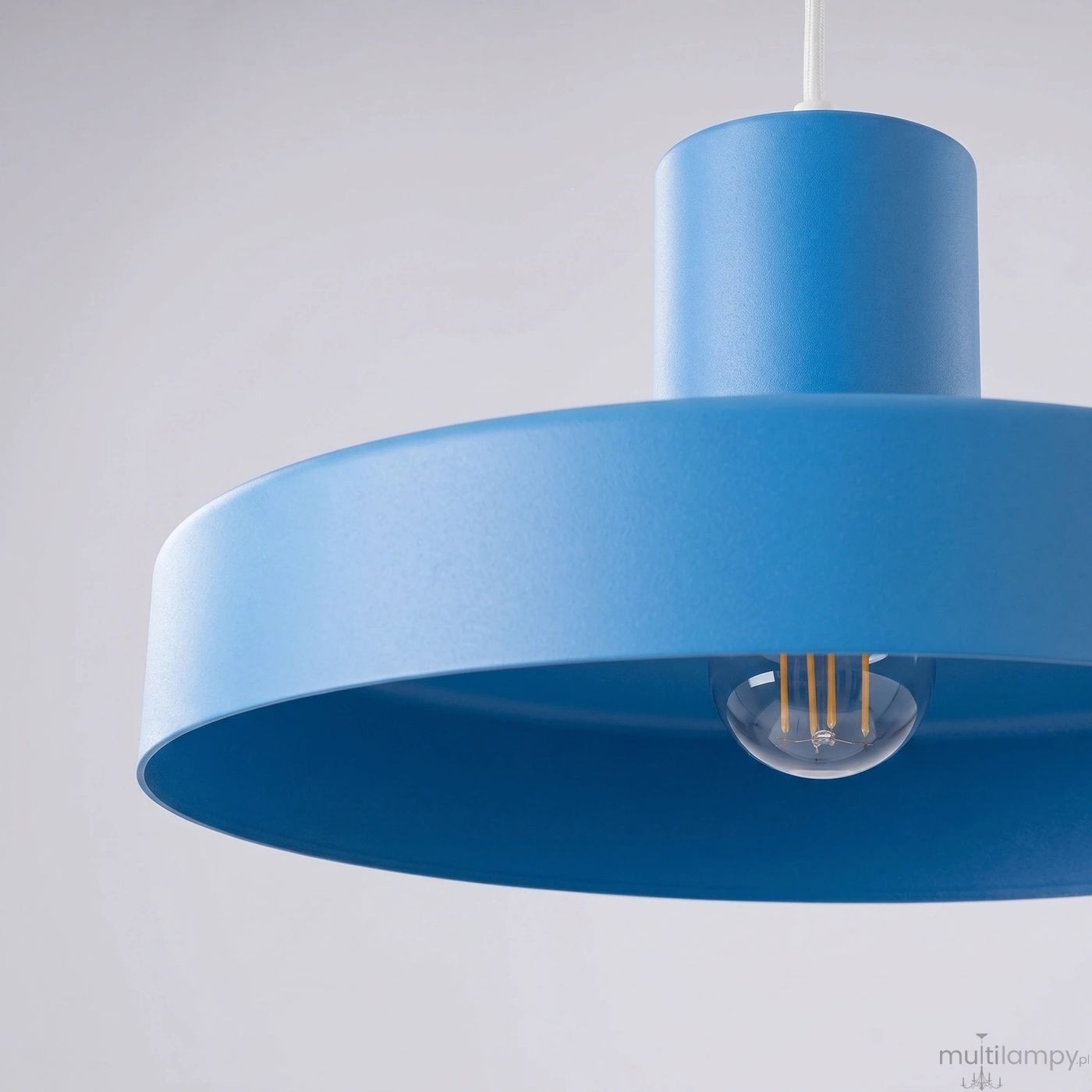 Bilo lampa wisząca E27 błękitna SL.2059