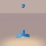 Bilo lampa wisząca E27 błękitna SL.2059