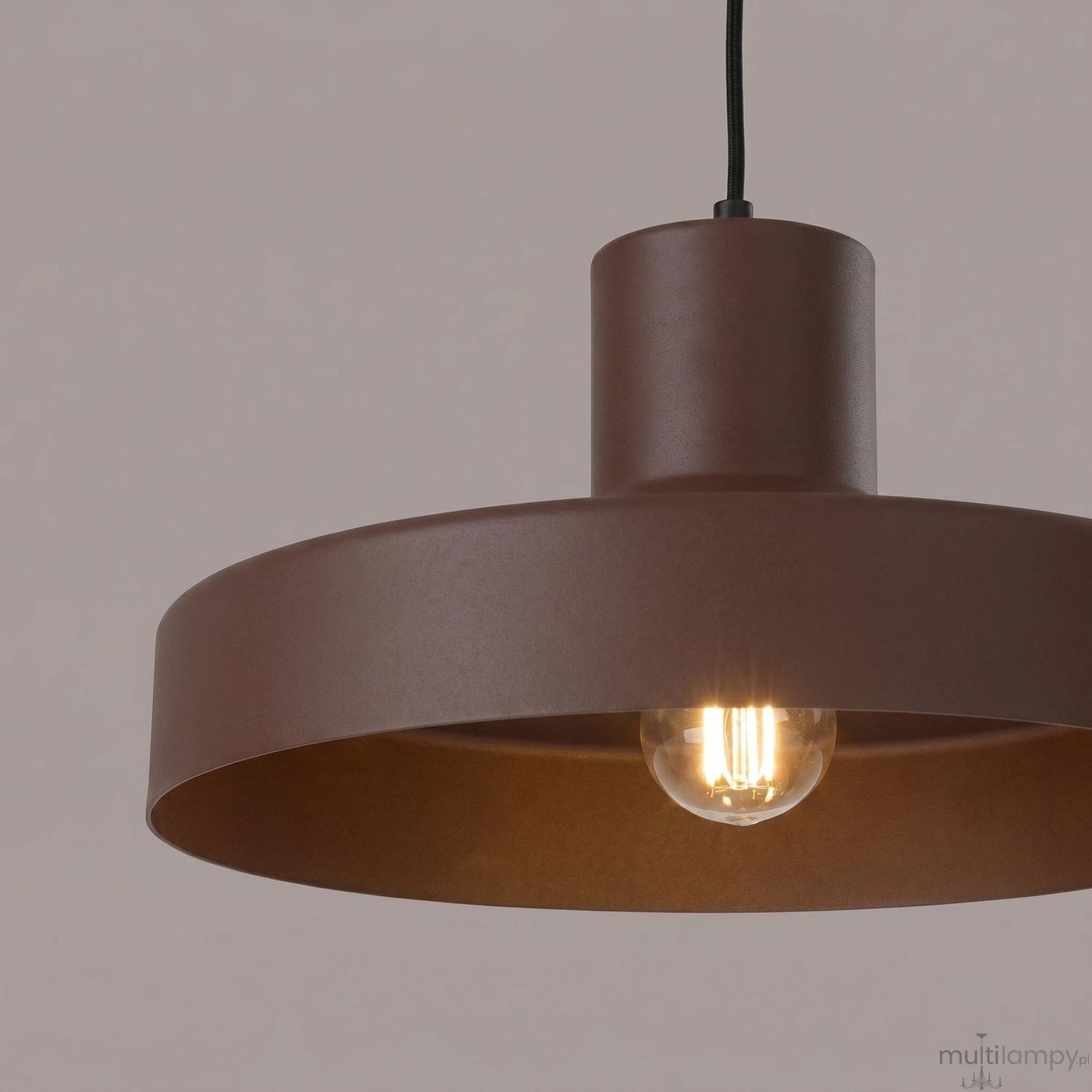 Bilo lampa wisząca E27 brązowa SL.2058