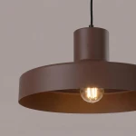 Bilo lampa wisząca E27 brązowa SL.2058